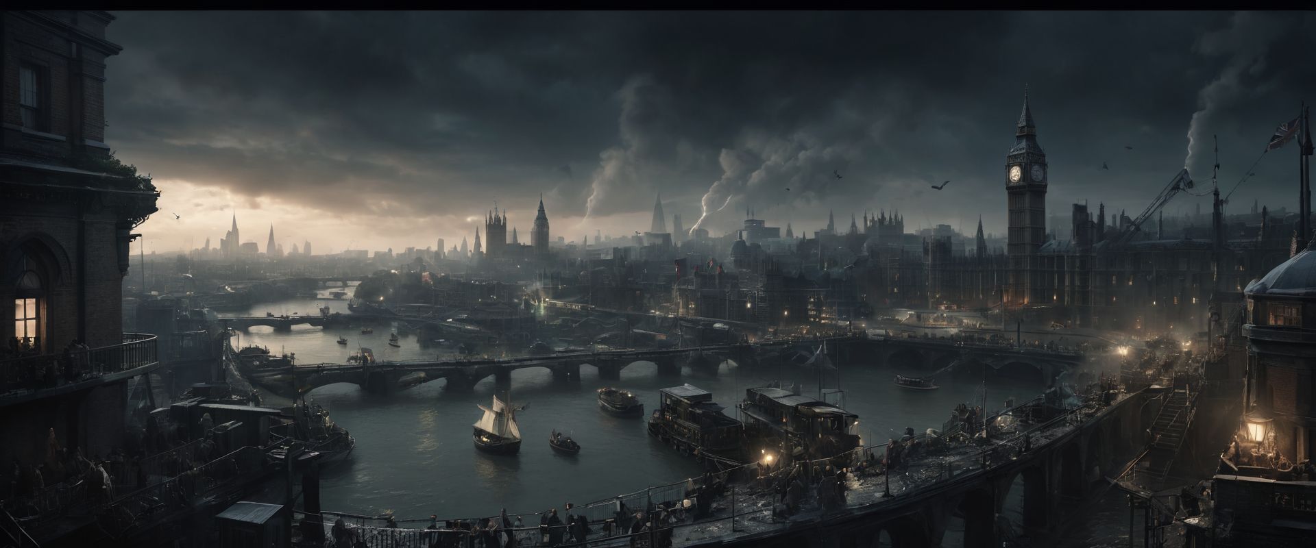 20630-2187632593-cinematic ground view of eschatological landscape of a actual London city, Tamise, harmonious, (bridges_0.4), (waterfalls_1.1),.jpg